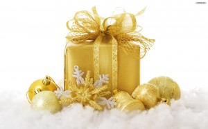 golden christmasì gift